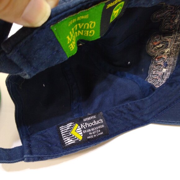 John Deere Hats Bundle Blue Hat K-Products Strapback Green Hat Mesh Trucker Cap - Picture 7 of 11